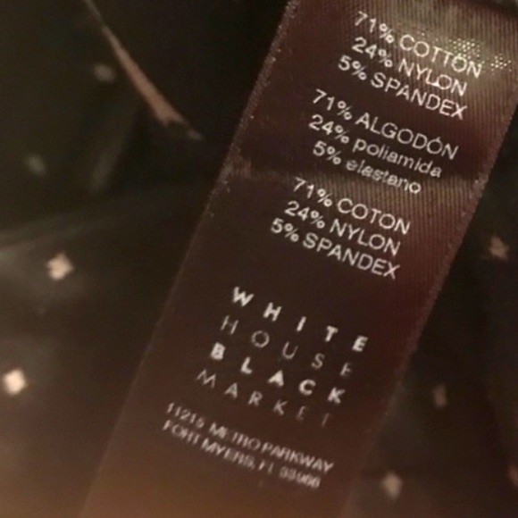 WHBM Comfort Stretch Diamond Dot Slim Ankle Pants | Sz 0L - Picture 8 of 12